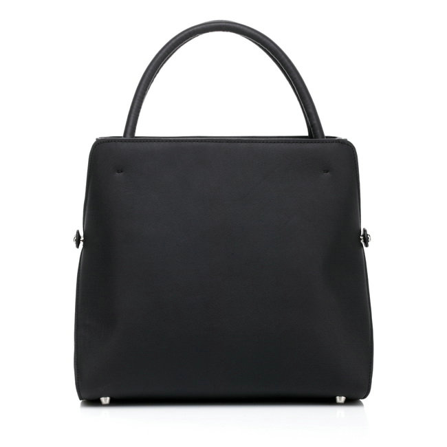 dior bar medium top handle bag calfskin 0906 black